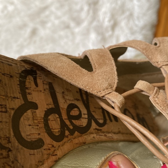 Womens suede wedge casual booties sandals, size 10M by Sam Edelman - Picture 10 of 11